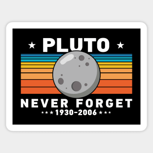 Pluto Never Forget Sticker